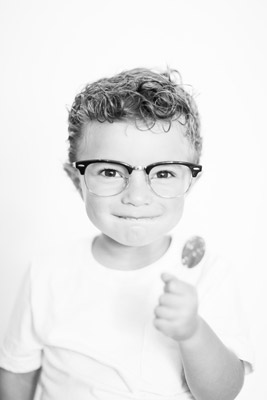 boy with new hair cut